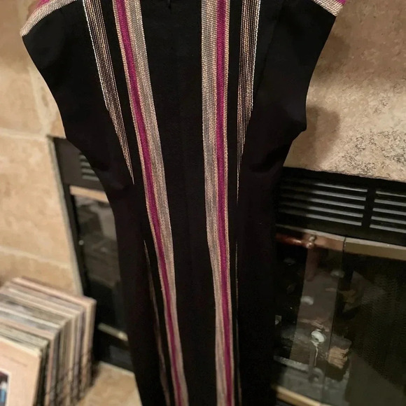 NWOT Mid Century modern textured dress Cocktail/Monochrome/Minimalist - Picture 3 of 10